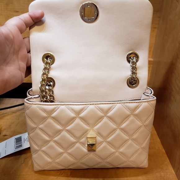 Kate Spade Natalia Small Flap Quilted in Chalk Pink - Picture 7 of 9